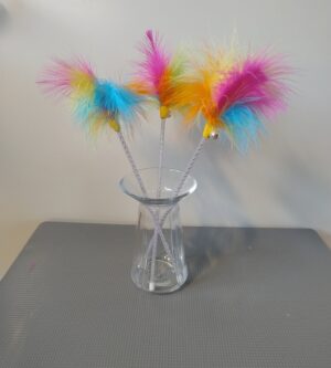 Regnbuefjer (25 cm)