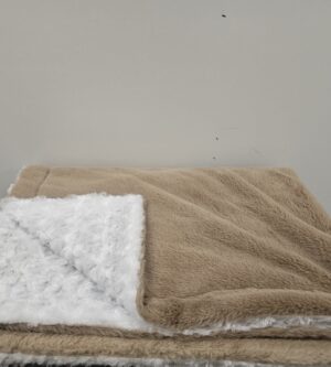 Tæppe 75x100 - Beige/hvid